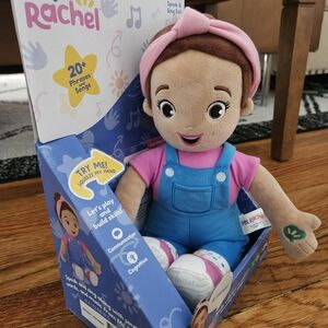 Rachel Interactive Doll with Pink and Blue Outfit